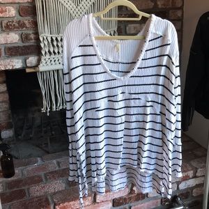 Free People lightweight striped sweater